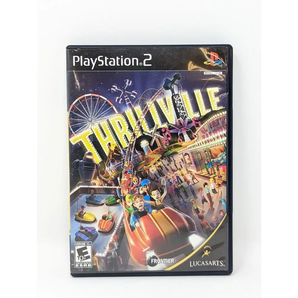 Thrillville 1 & 2 PlayStation 2 PS2 Games Complete Manual CIB Tested
